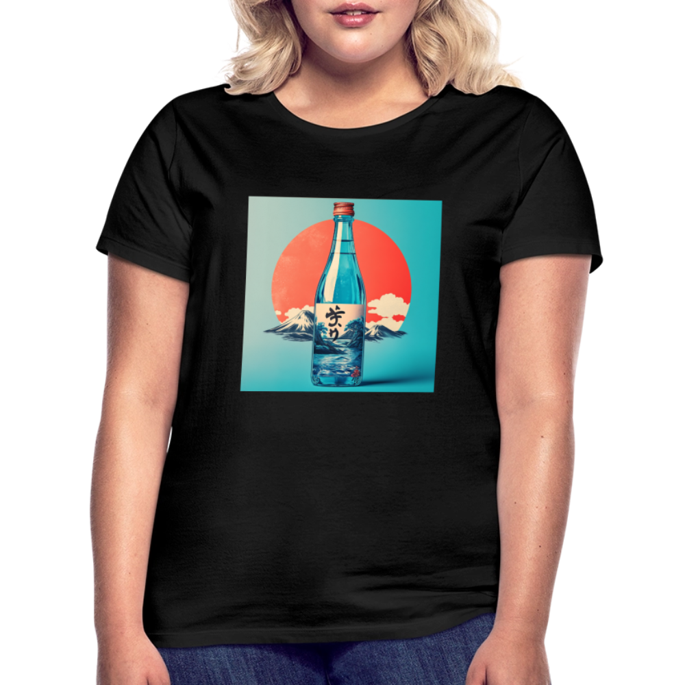 Stillhet i glas, T-shirt dam - svart