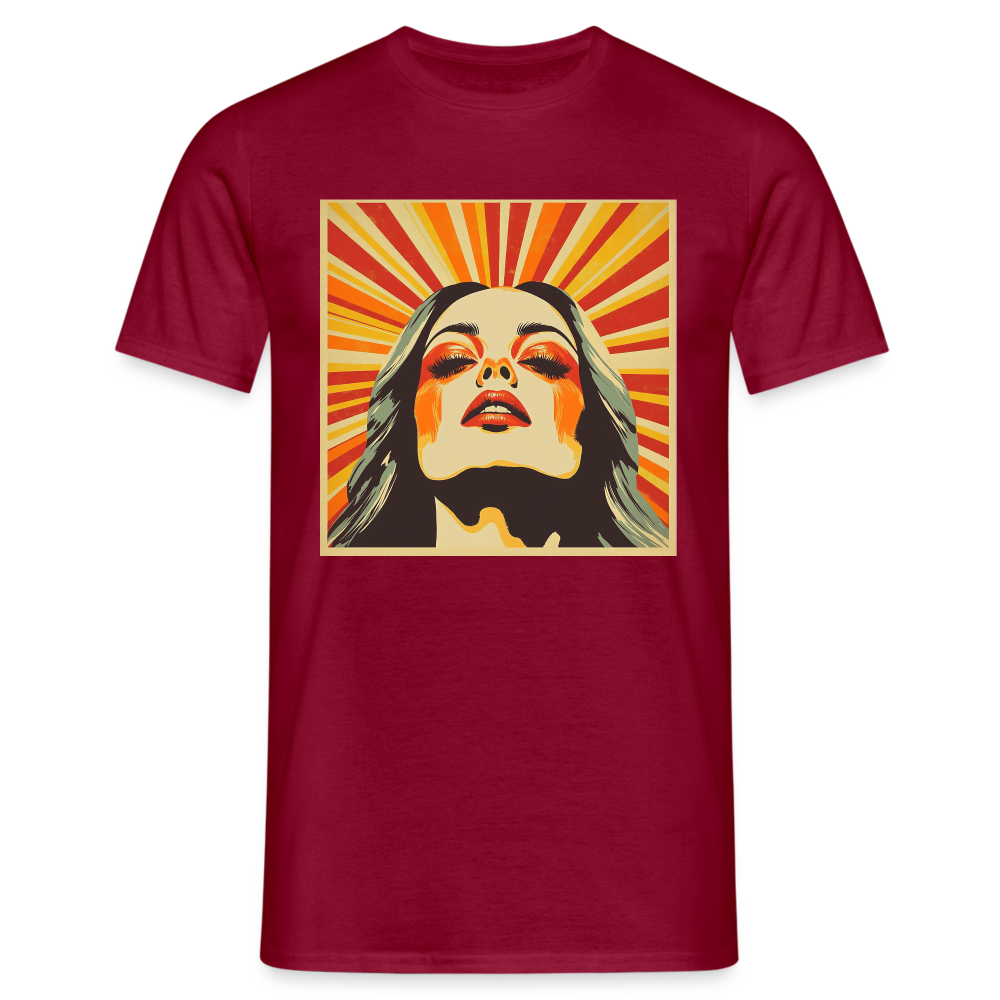 Dagens Första Strålar, T-shirt herr - tegelröd