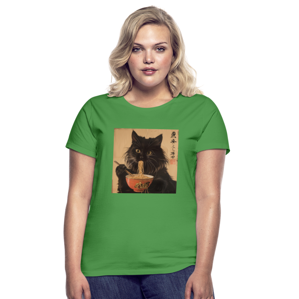 Kejsarens Katt och Ramens Hemlighet, T-shirt dam - kellygrön