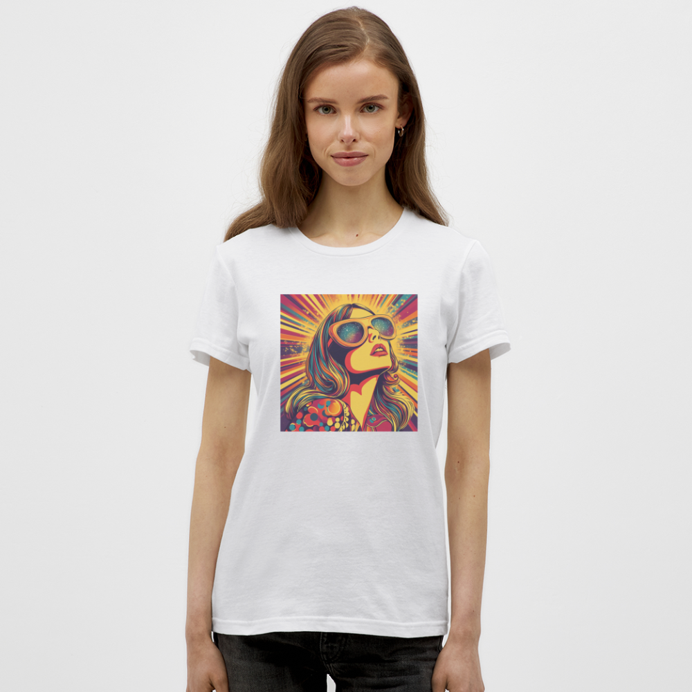 Disco Fever, T-shirt dam - vit