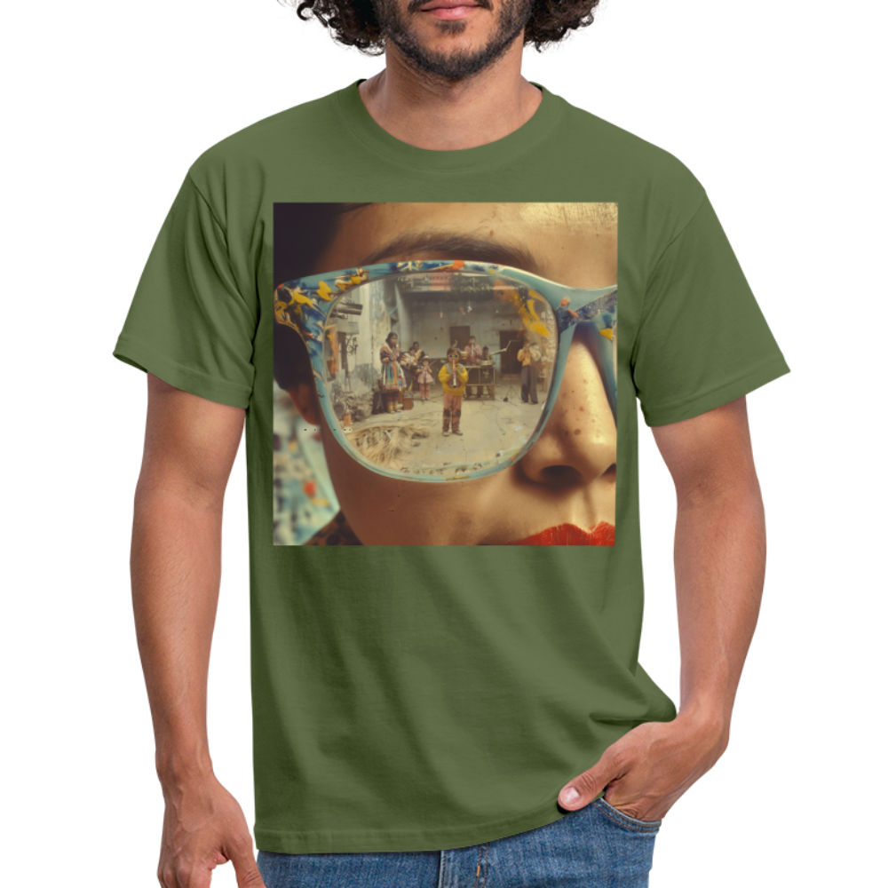 Reflektioner av Anderna, T-shirt herr - Militärgrön