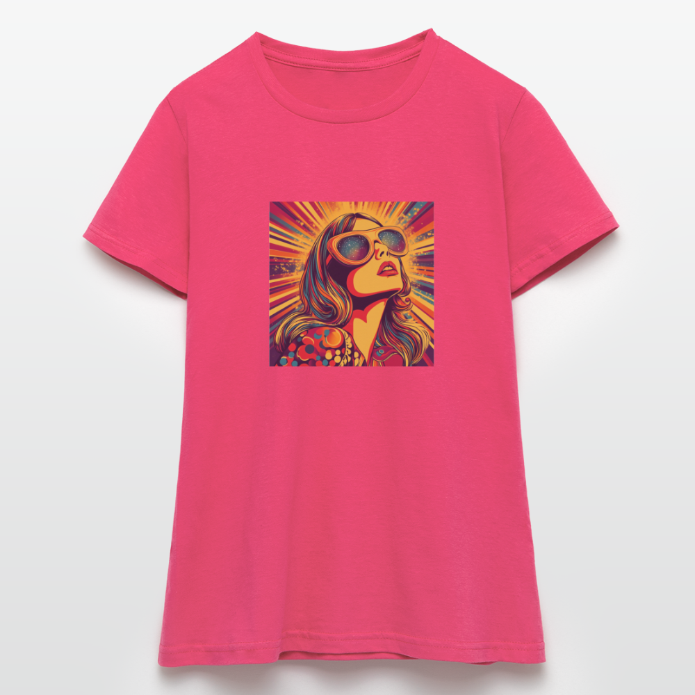 Disco Fever, T-shirt dam - azalea
