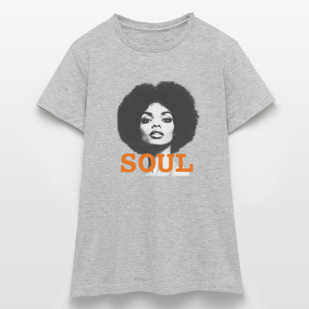 Soul PWR, T-shirt dam - gråmelerad