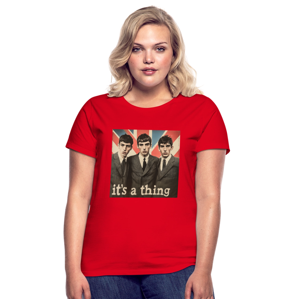 British, Bold & Unapologetic, T-shirt dam - röd