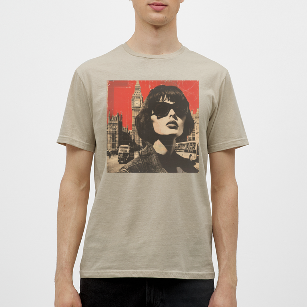T-shirt herr - sandbeige