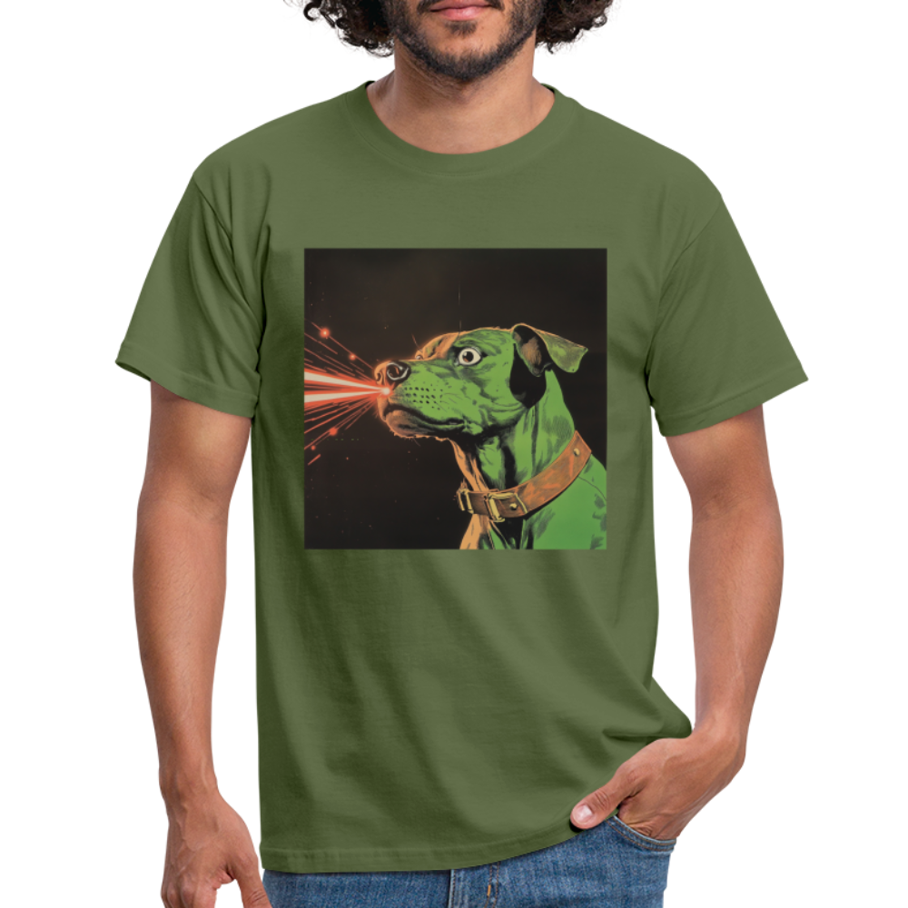 Strålhunden, T-shirt herr - Militärgrön