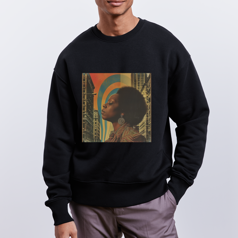Jazz in the Moonlight, Ekologisk oversizetröja RADDER unisex från Stanley/Stella - svart