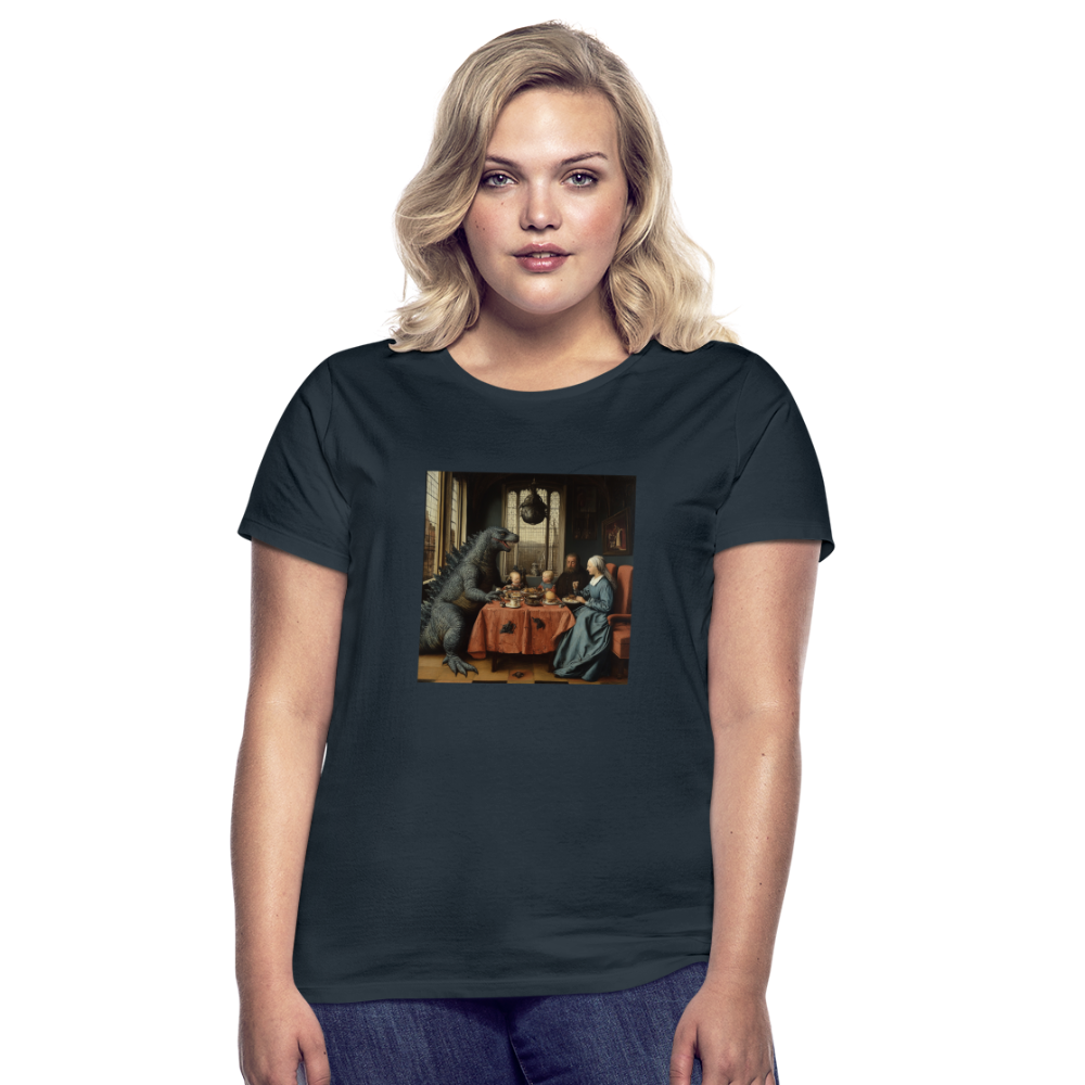 Familjens Fest med Gäst, T-shirt dam - marinblå