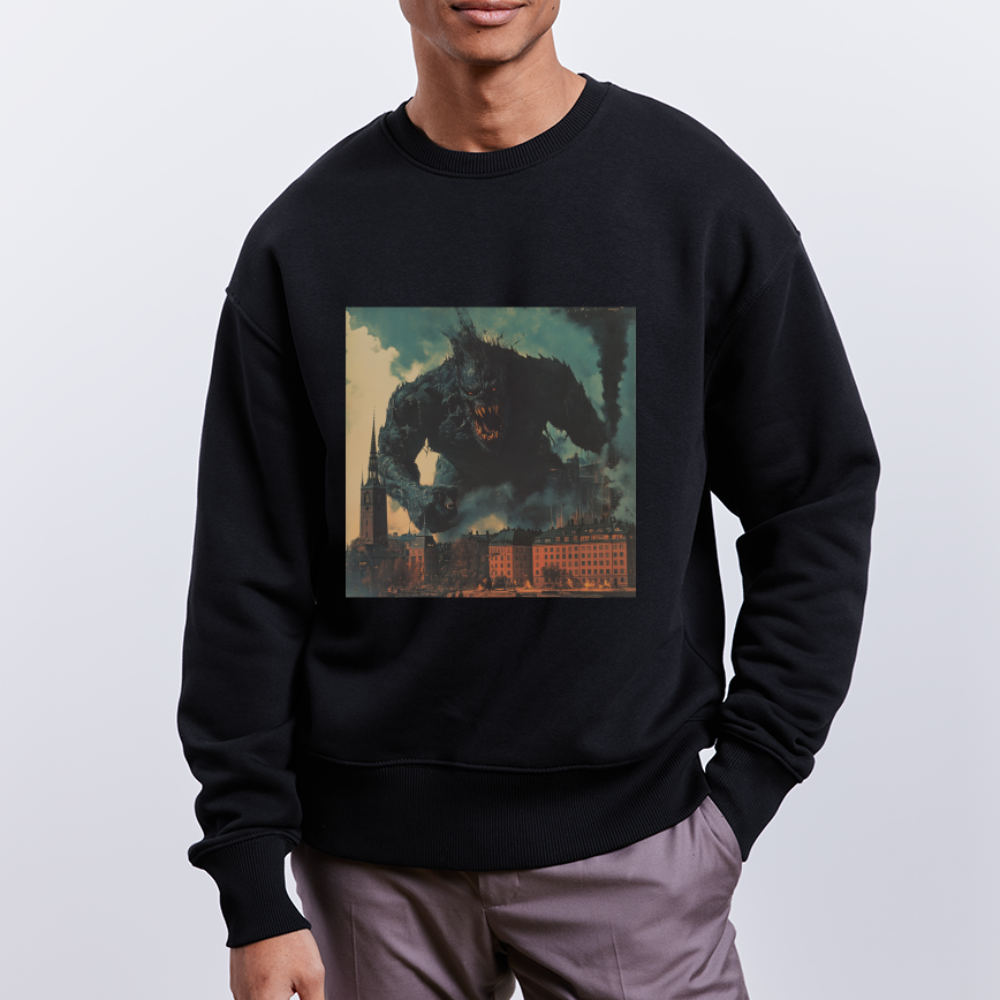 Helvetesstorm över Staden, Ekologisk oversizetröja RADDER unisex från Stanley/Stella - svart