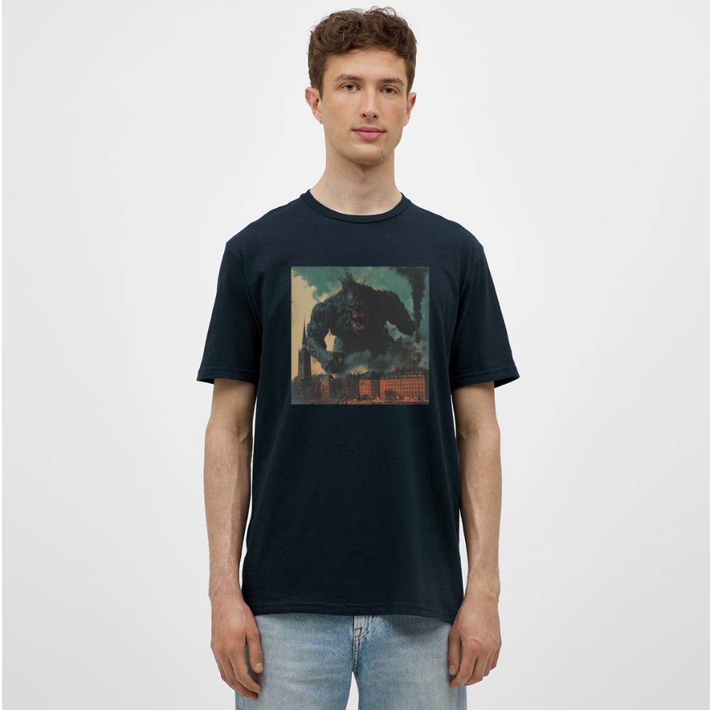 Helvetesstorm över Staden, T-shirt herr - marinblå