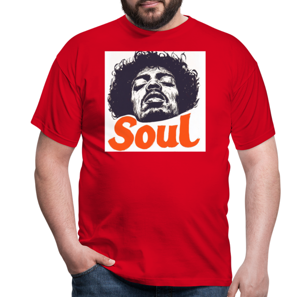 Kärlek, frihet och rättvisa, T-shirt herr - röd