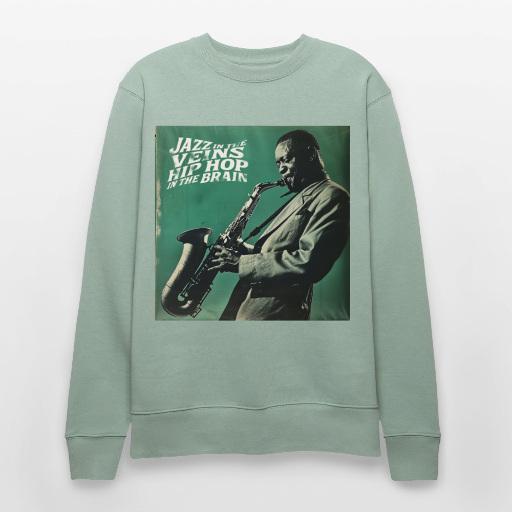Groove in the Mind, Ekologisk sweatshirt CHANGER unisex från Stanley/Stella - ljus grågrön