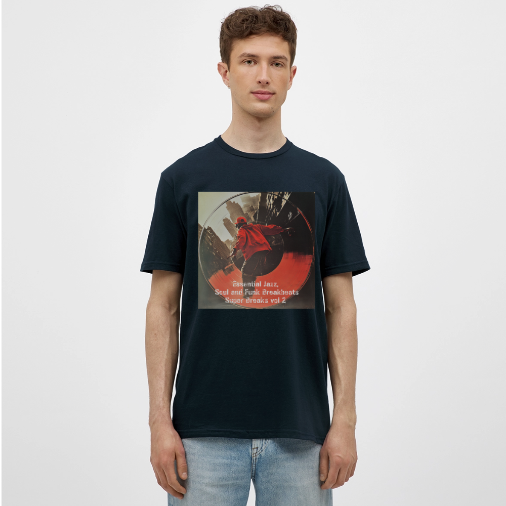 Super Breaks vol 2, T-shirt herr - marinblå