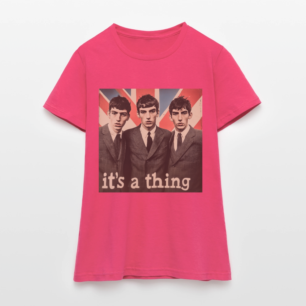 British, Bold & Unapologetic, T-shirt dam - azalea