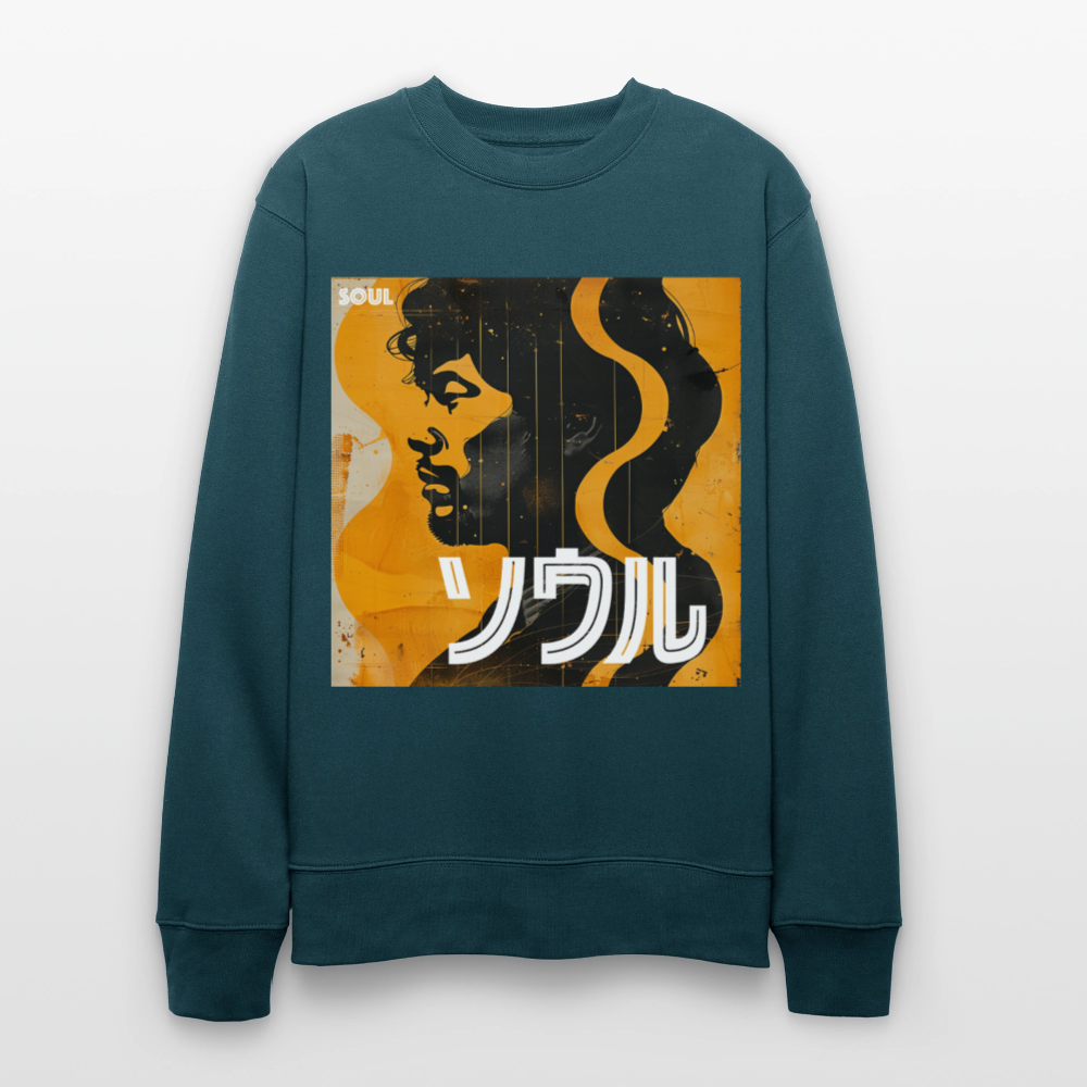 Nippon Grooves, Ekologisk sweatshirt CHANGER unisex från Stanley/Stella - mörk petrol