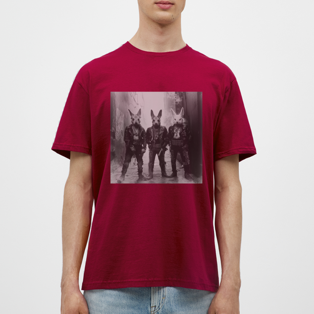 The Hare Raisers, T-shirt herr - tegelröd