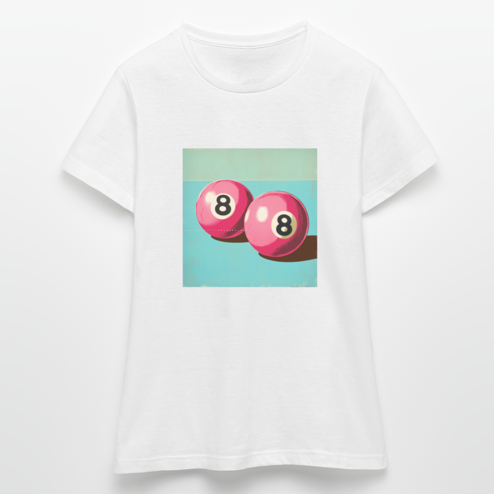 Rosa Rivaler, T-shirt dam - vit