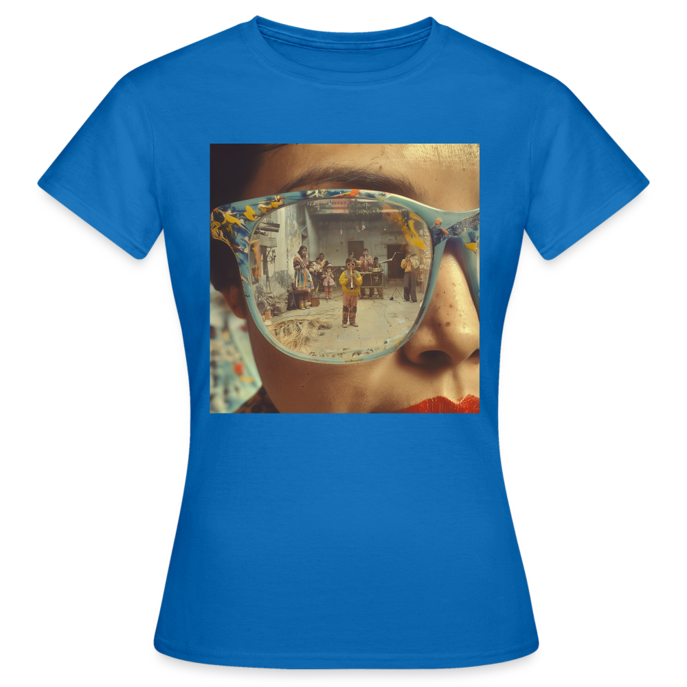 Reflektioner av Anderna, T-shirt dam - royalblå