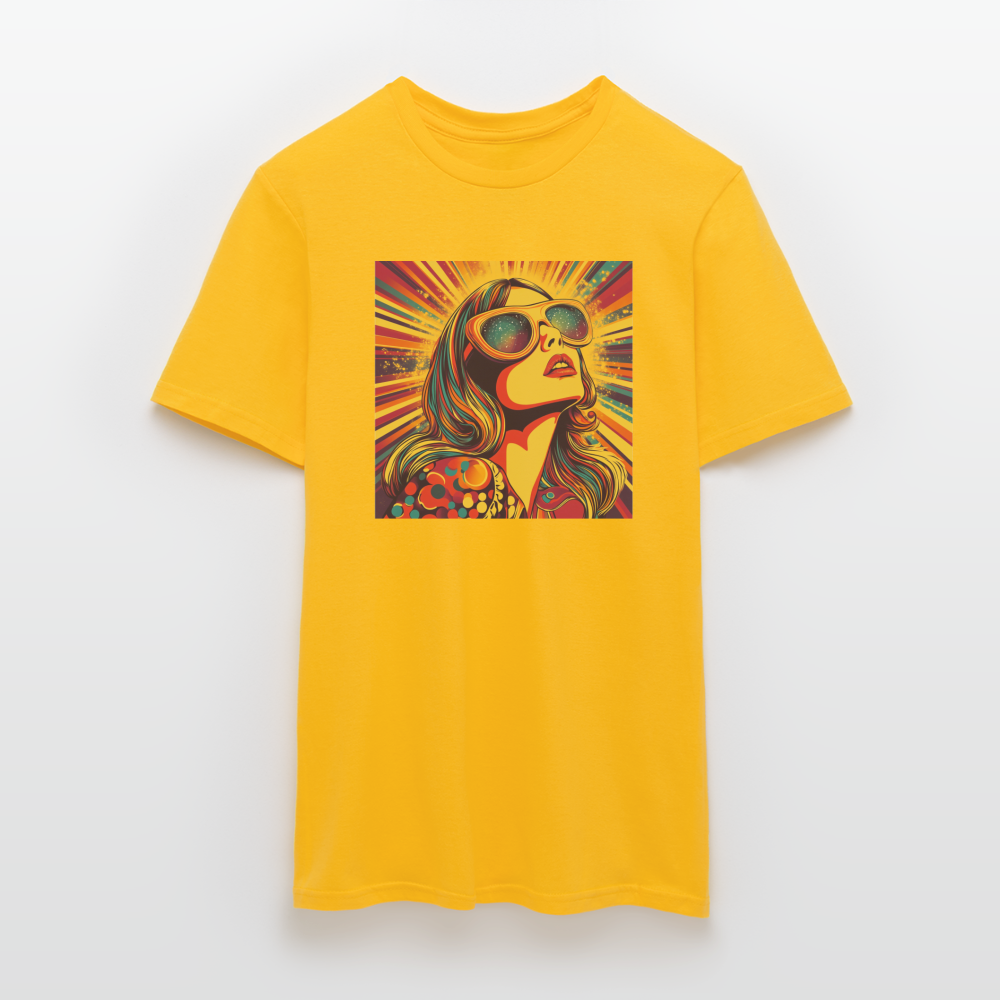Disco Fever, T-shirt herr - gul
