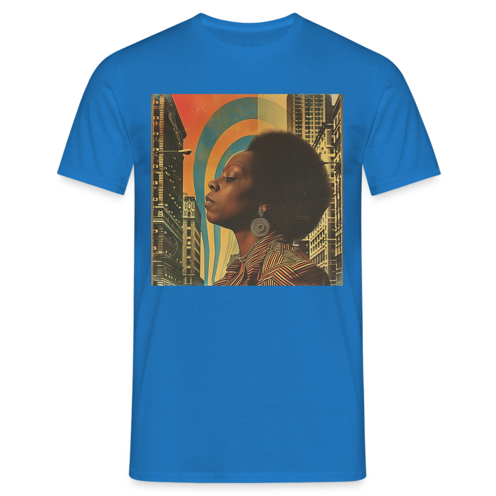 Jazz in the Moonlight, T-shirt herr - kungsblå
