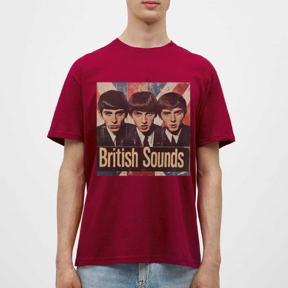 British sounds 1965, T-shirt herr - tegelröd