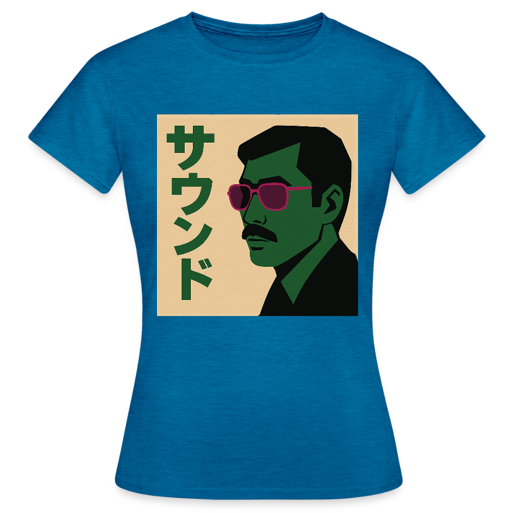 Nippon Sound, T-shirt dam - antikblå safirljung