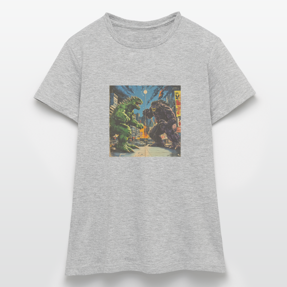 Kampen vid Solnedgången, T-shirt dam - gråmelerad