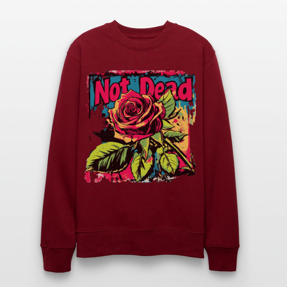 Den Eviga Rosen, Ekologisk sweatshirt CHANGER unisex från Stanley/Stella - vinröd
