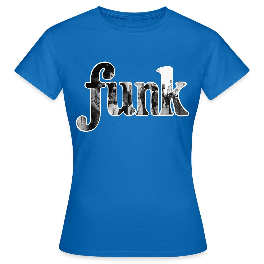 Funk Vibes, T-shirt dam - royalblå