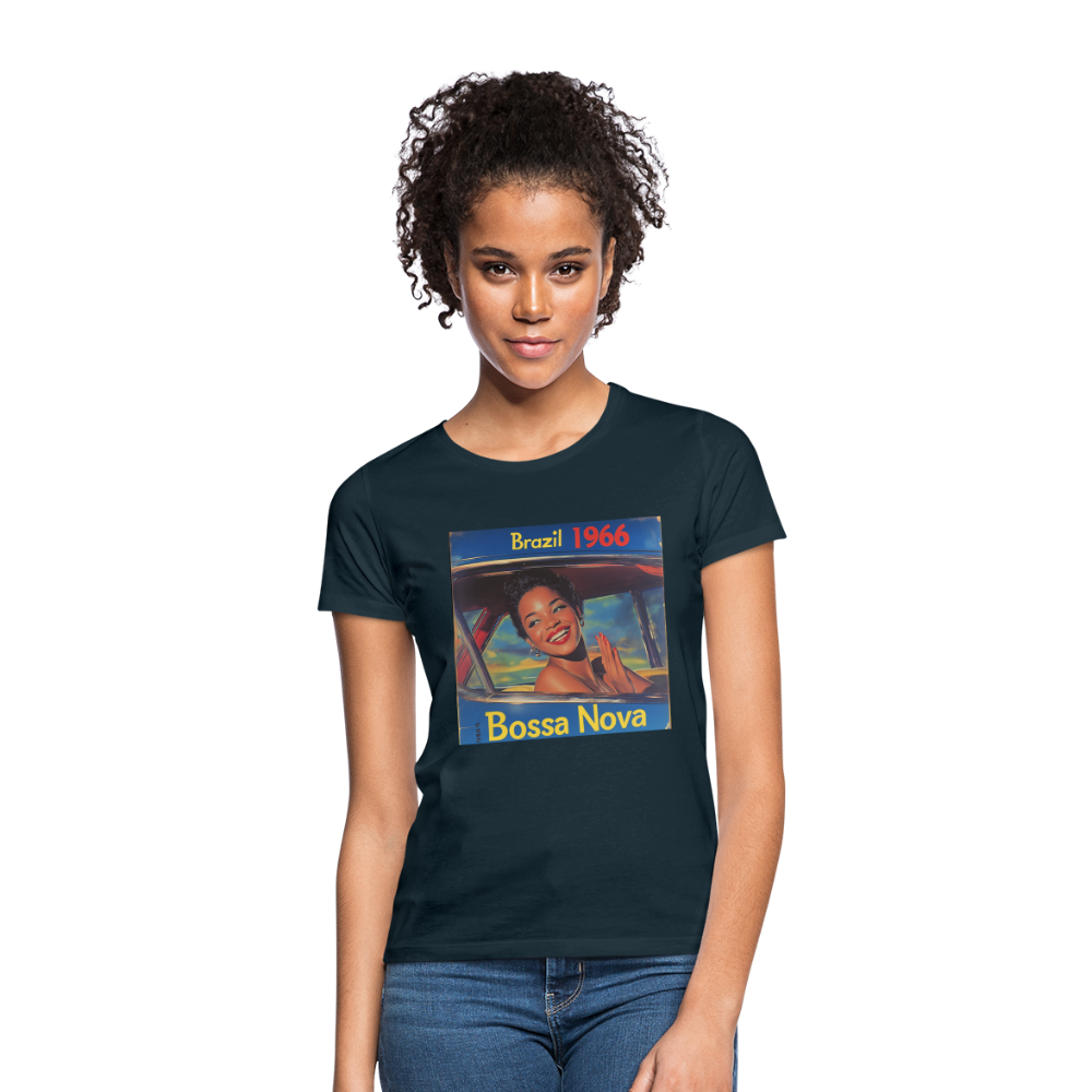 Isabela Costa, brazil 1966, T-shirt dam - marinblå