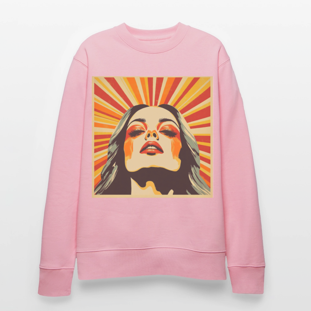 Sun Girl, Ekologisk sweatshirt CHANGER unisex frÄn Stanley/Stella - ljusrosa