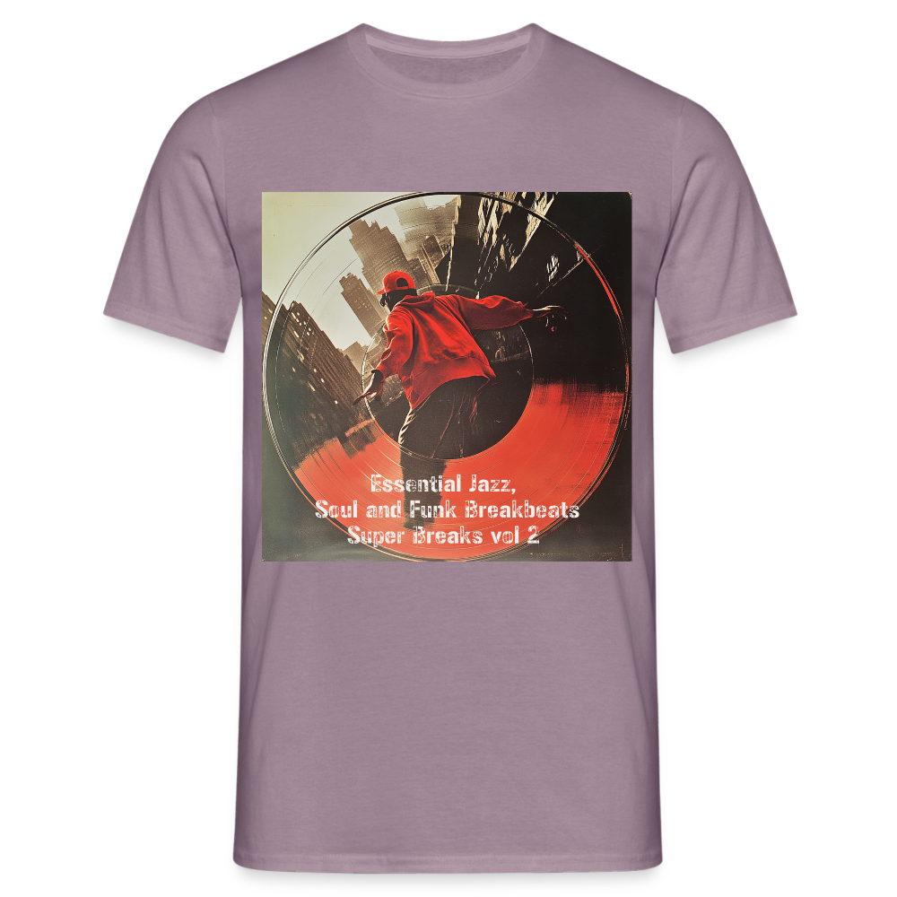 Super Breaks vol 2, T-shirt herr - lilagrå