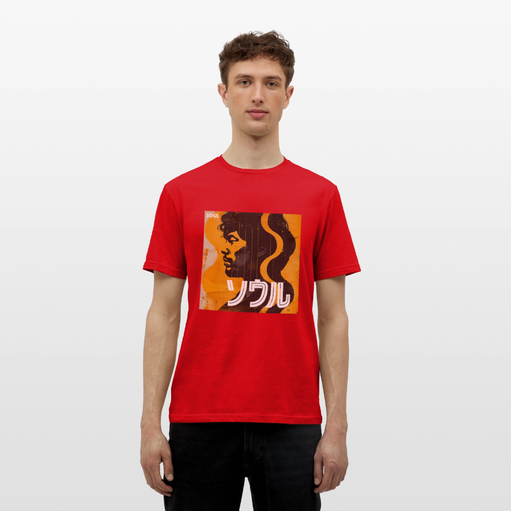 Nippon Grooves, T-shirt unisex - röd