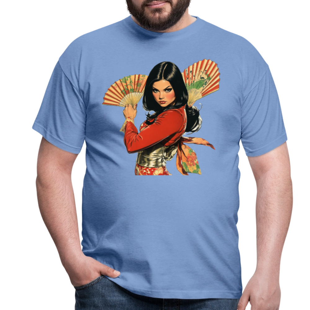 Dansen med Solfjädrar: Vindens krigare, T-shirt herr - carolina blue