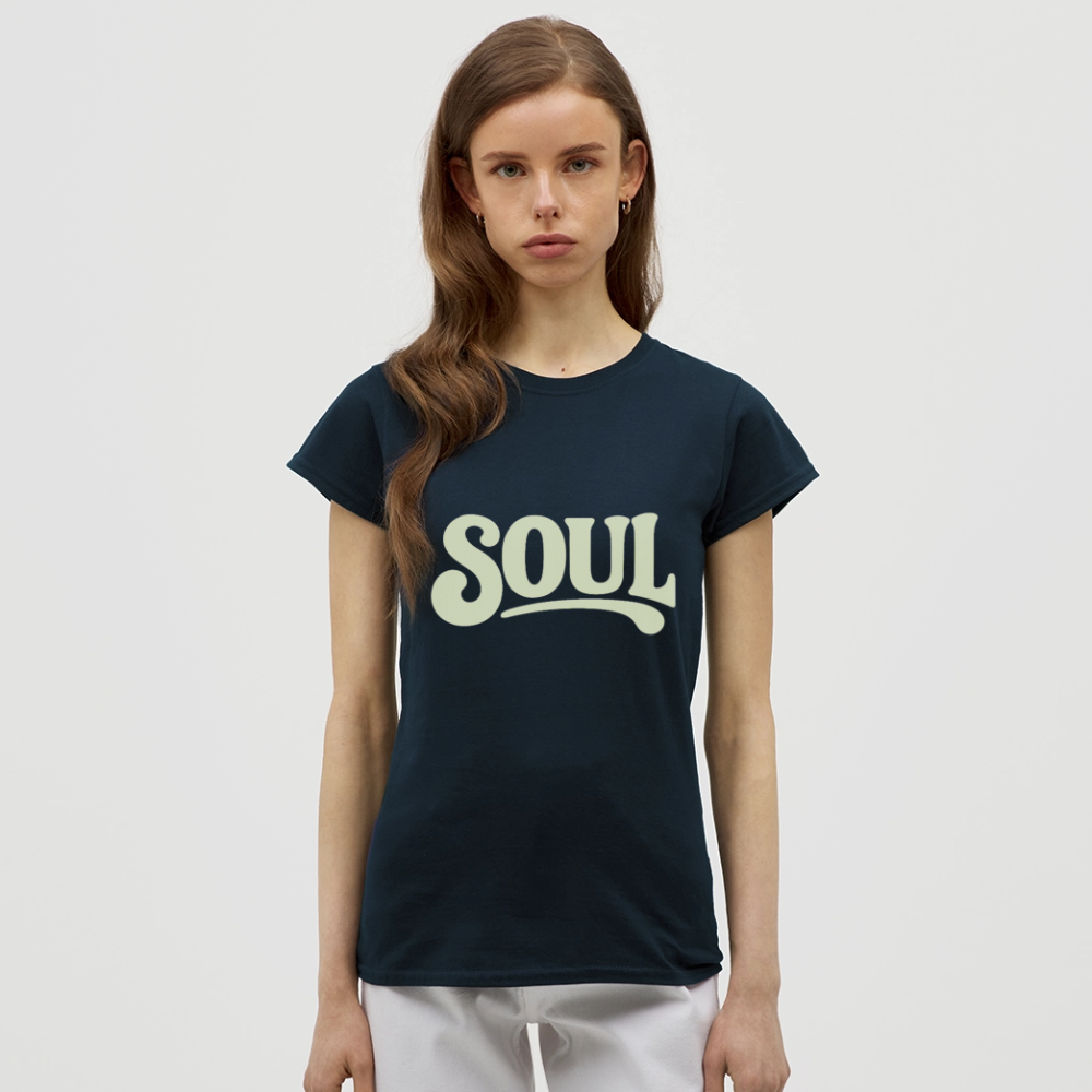 All About Soul, T-shirt dam - marinblå