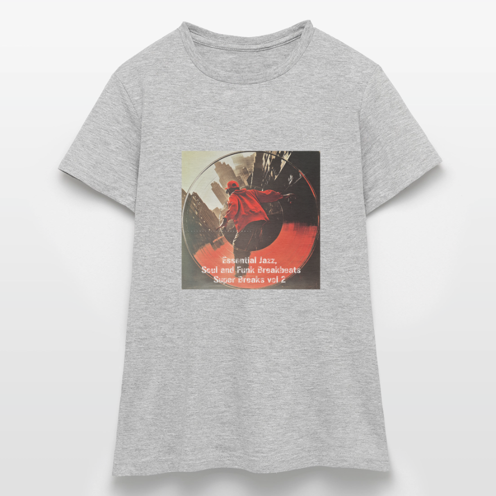 Super Breaks vol 2, T-shirt dam - gråmelerad