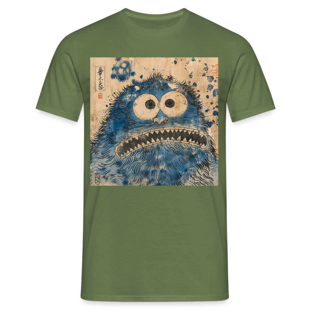 Uramiko ramlar i floden, T-shirt herr - Militärgrön