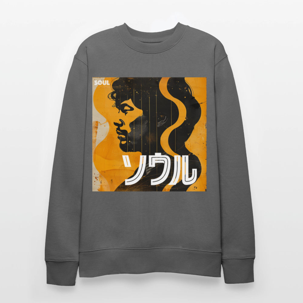 Nippon Grooves, Ekologisk sweatshirt CHANGER unisex från Stanley/Stella - kolgrå