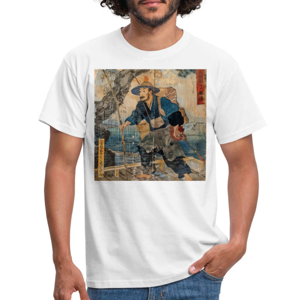 Fiskaren som bytte karriär, T-shirt herr - vit