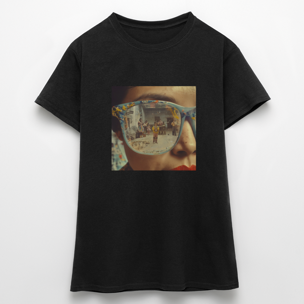 Reflektioner av Anderna, T-shirt dam - svart
