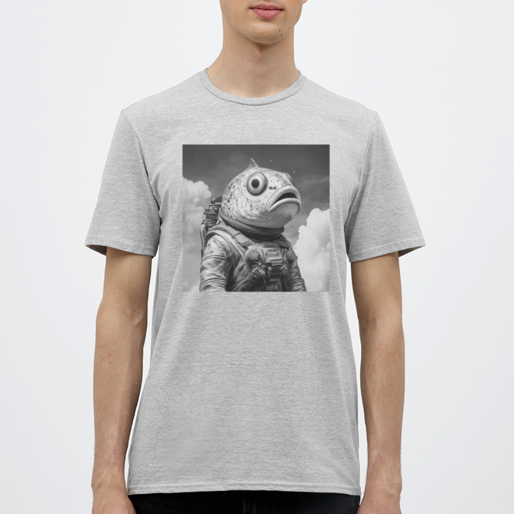 En ensam simtur i universum, T-shirt herr - gråmelerad