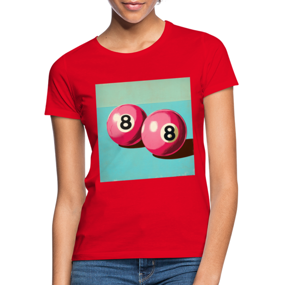 Rosa Rivaler, T-shirt dam - röd
