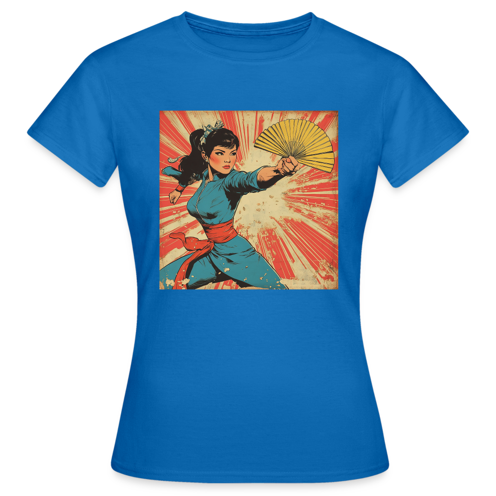 Solfjädern, T-shirt dam - royalblå