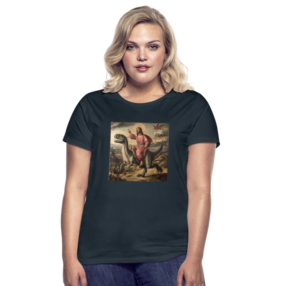 Ritten genom Tiden, T-shirt dam - marinblå