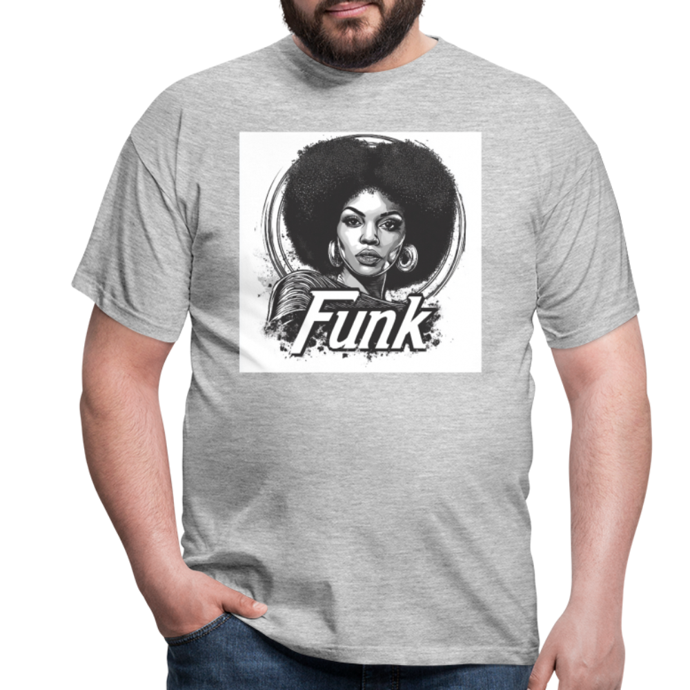 Funk Queen: Power in Motion, T-shirt herr - gråmelerad