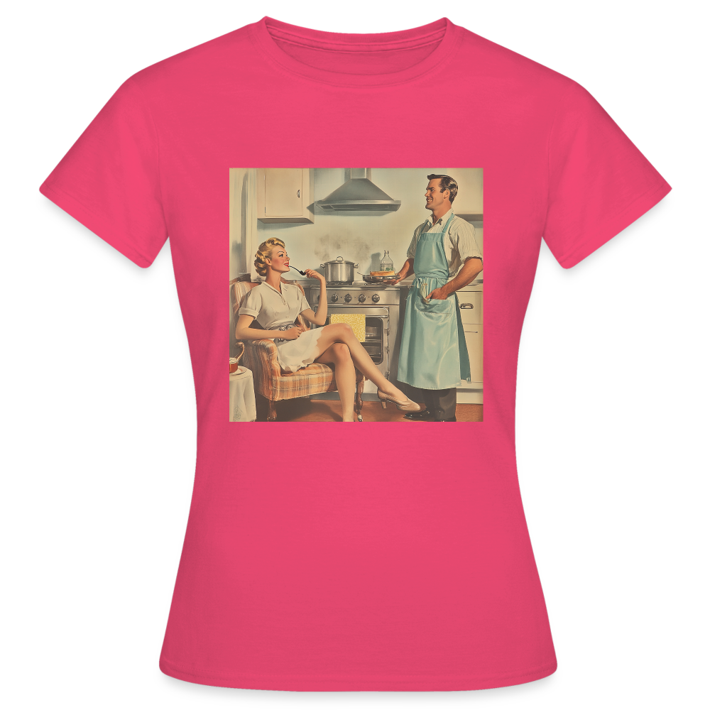 Äta bör man - annars dör man, T-shirt dam - azalea