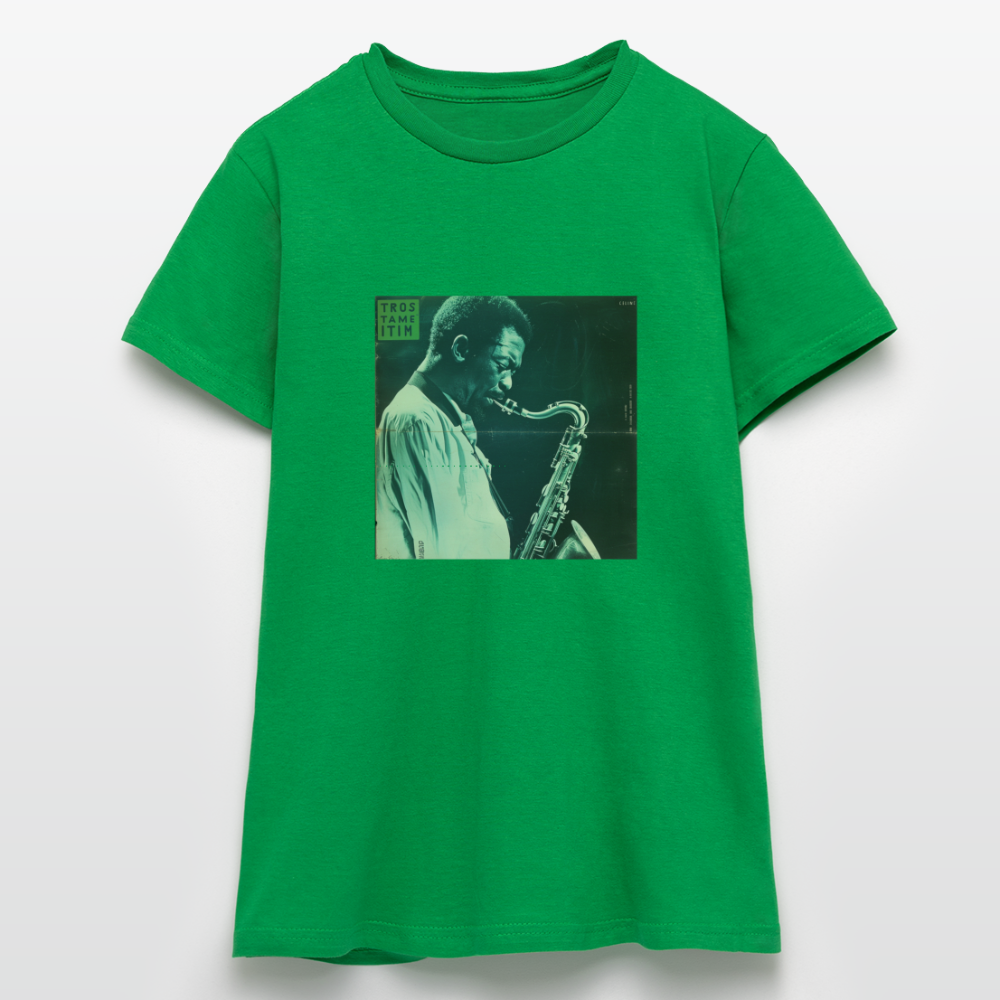 Gåtfull figur i jazzens underground, T-shirt dam - kellygrön