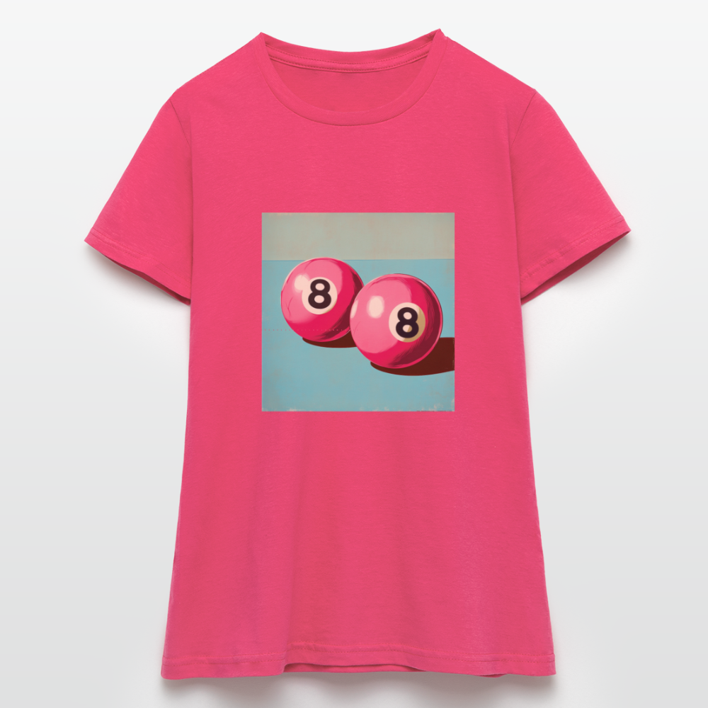 Rosa Rivaler, T-shirt dam - azalea