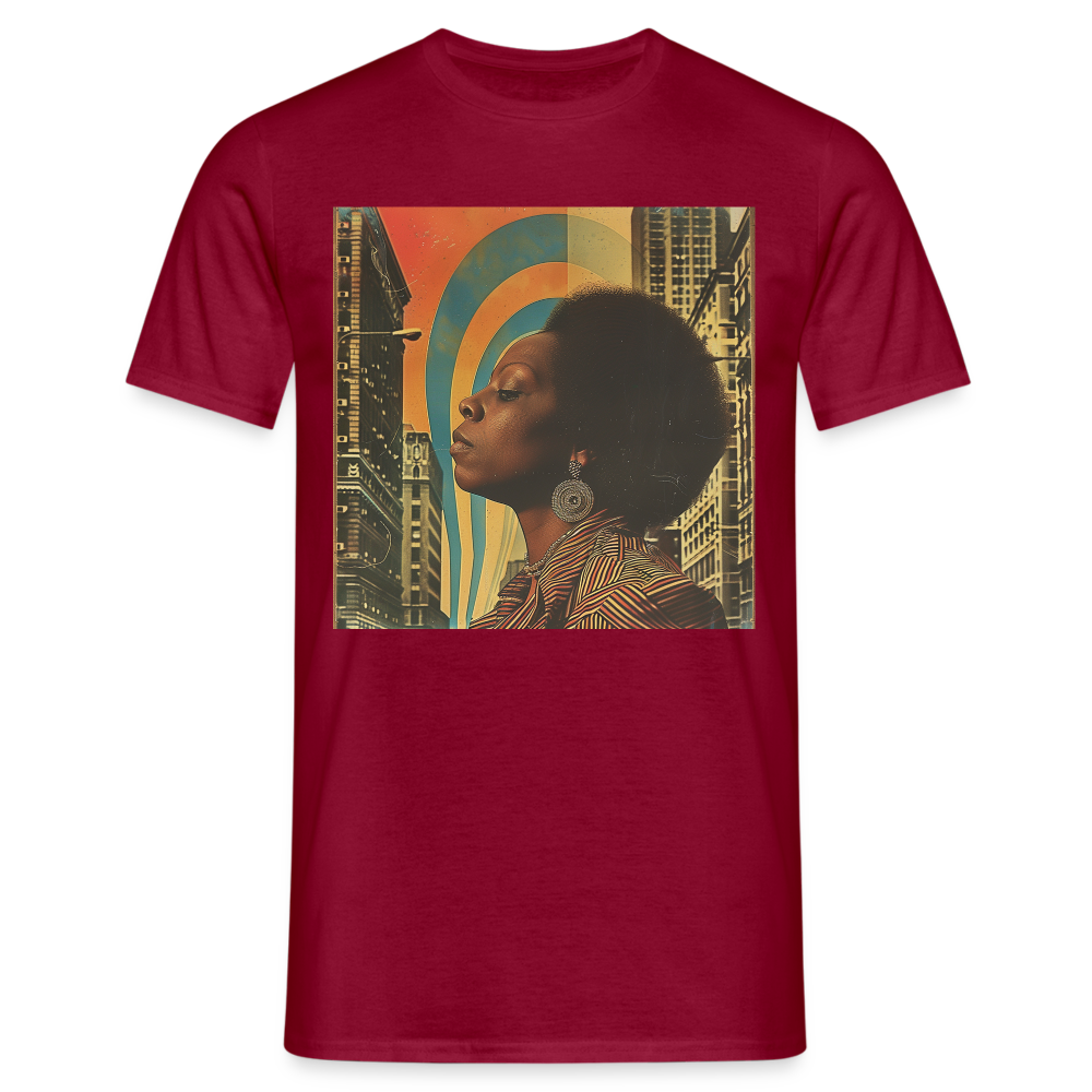 Jazz in the Moonlight, T-shirt herr - tegelröd