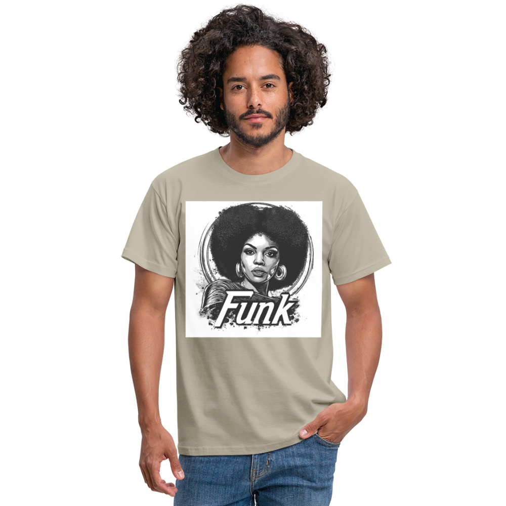 Funk Queen: Power in Motion, T-shirt herr - sandbeige
